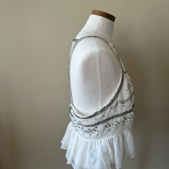 White Free Prople Embellished Cami - Picture 3 of 5